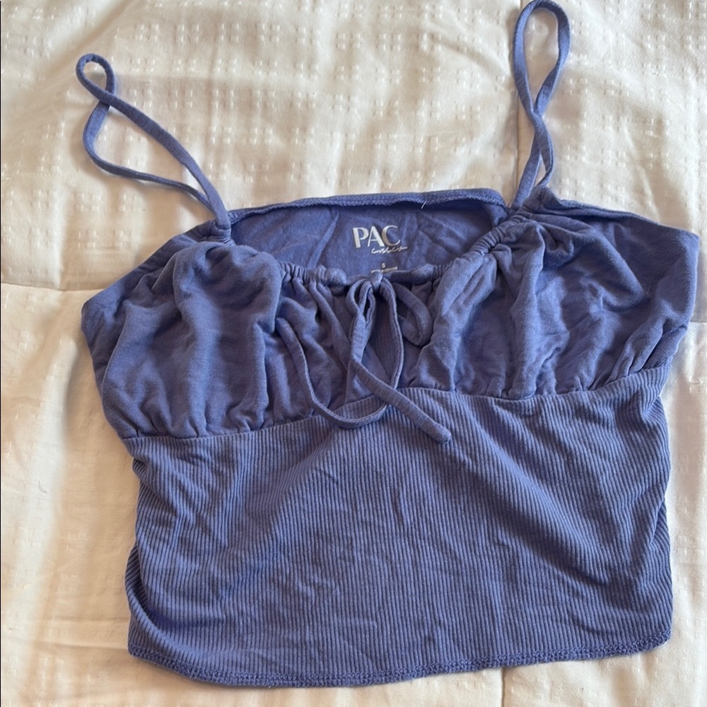 Women's Blue Crop Top